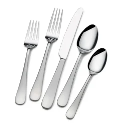 Satin Symmetry 42 Piece Flatware Set, Service for 8