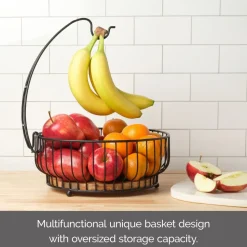 Savannah Fruit Storage Basket with Banana Hook