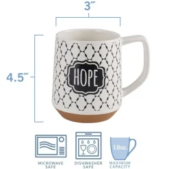 Sentiment Lattice Set of 6 Mugs, Assorted