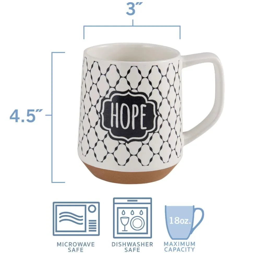 Sentiment Lattice Set of 6 Mugs, Assorted