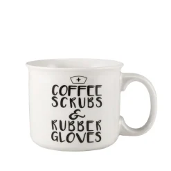Sentiment Mugs Coffee Scrubs and Rubber Gloves Mug