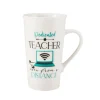 Sentiment Mugs Dedicated Teacher From Distance Latte Mug