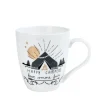 Sentiment Mugs Happy Campers Metallic Accent Mug