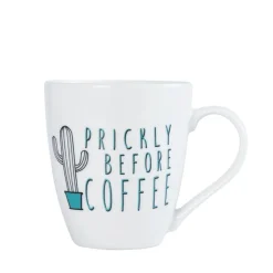 Sentiment Mugs Prickly Before Coffee Cactus Mug