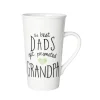 Sentiment Mugs The Best Dads Get Promoted To Grandpa Latte Mug