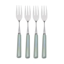 Serenity Ceramic Handle Set of 4 Appetizer Forks