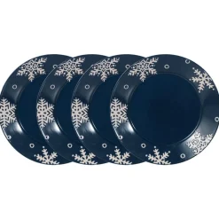 Snow Flurry Set of 4 Dinner Plates
