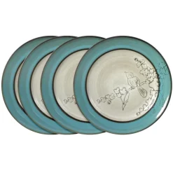 Song Bird Set of 4 Dinner Plates