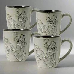 Song Bird Set of 4 Mugs