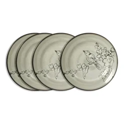 Song Bird Set of 4 Salad Plates