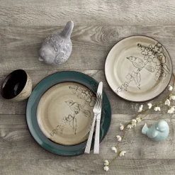 Song Bird Set of 4 Salad Plates