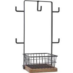 Stella Mug Tree with Storage Basket