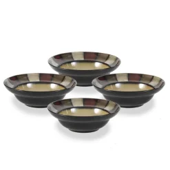 Taos Set of 4 Rim Soup Cereal Bowls