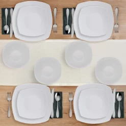 Tara 12 Piece Dinnerware Set, Service for 4