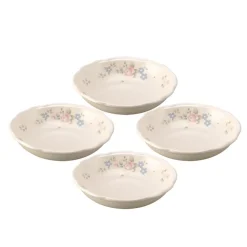 Tea Rose Individual Pasta Bowls, Set of 4
