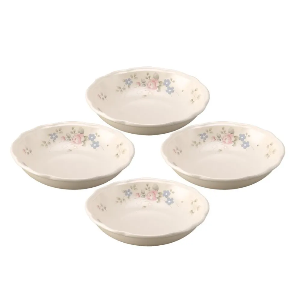 Tea Rose Individual Pasta Bowls, Set of 4