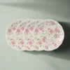 Tea Rose Set of 4 Accent Luncheon Plates