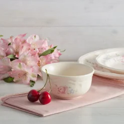 Tea Rose Set of 4 Dessert Bowls