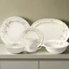Tearose 32 Piece Dinnerware Set Service for 8 with Serveware