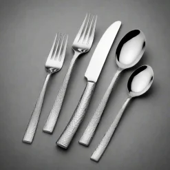 Textured 20 Piece Flatware Set, Service for 4