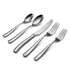 Textured 20 Piece Flatware Set, Service for 4