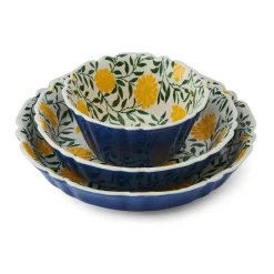Tranquil Elegance 12 Piece Dinnerware Bowl Set, Service for 4