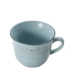 Trellis Coastal Teal Set of 4 Mugs