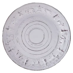 Trellis Lodge White 16 Piece Dinnerware Set, Service for 4