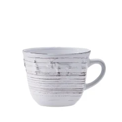 Trellis Lodge White 16 Piece Dinnerware Set, Service for 4