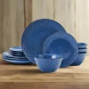 Trellis Rooster Blue 12 Piece Set, Service for 4