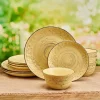 Trellis Sunflower 12 Piece Dinnerware Set, Service for 4