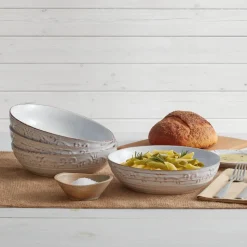 Trellis White Individual Pasta Bowl