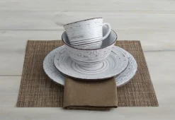 Trellis White Set of 4 Salad Plates