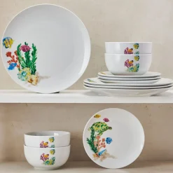 Underwater Life 12 Piece Dinnerware Set, Service for 4