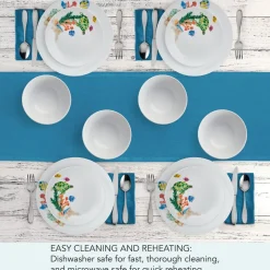 Underwater Life 12 Piece Dinnerware Set, Service for 4
