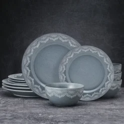 Valerie 12 Piece Dinnerware Set, Service for 4