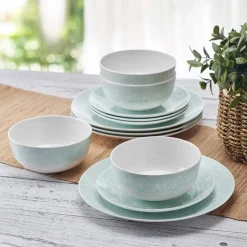 Venice 12 Piece Outdoor Melamine Dinnerware Set, Service for 4