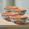 Villa della Luna® Set of 4 Fleur Soup or Cereal Bowls