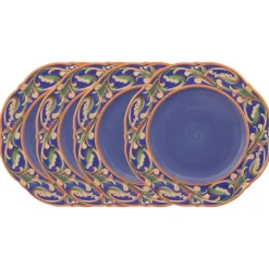 Villa della Luna® Set of 4 Scalloped Dinner Plates