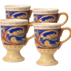 Villa della Luna® Set of 4 Pedestal Mugs