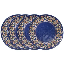 Villa della Luna® Set of 4 Outdoor Melamine Dinner Plates