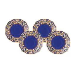 Villa della Luna® Set of 4 Blue Salad Plates