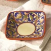 Villa della Luna® Square Ceramic Wine Tapas Plate