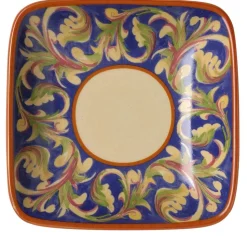Villa della Luna® Square Ceramic Wine Tapas Plate