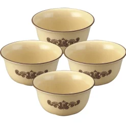 Village Set of 4 Deep Soup Cereal Bowls