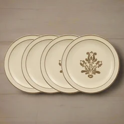 Village Set of 4 Luncheon Plates