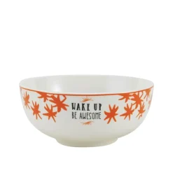 Wake Up Be Awesome Soup Cereal Bowl