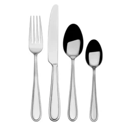 Westfield 16 Piece Flatware Set with Wire Caddy, Service for 4