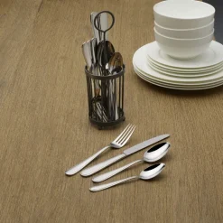 Westfield 16 Piece Flatware Set with Wire Caddy, Service for 4