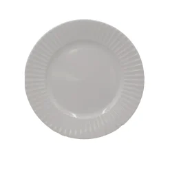 White Embossed 32 Piece Dinnerware Set, Service for 8